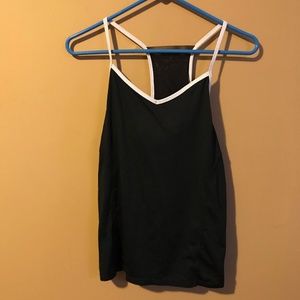 Black Athletic Tank with Built-in Bra